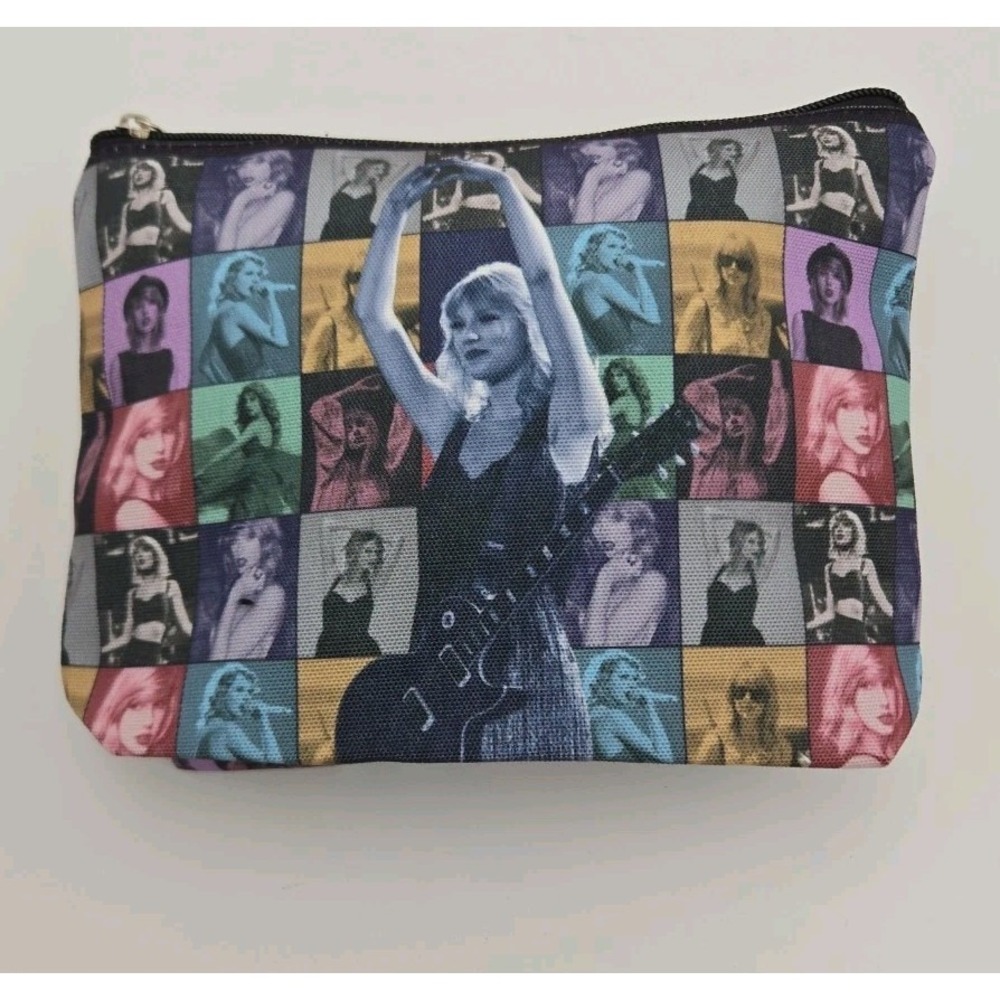 Taylor Swift Eras Tour Canvas Tote Bag Makeup Bag 2 Keychains 48 Stickers NEW - Picture 6 of 16